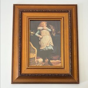 Framed Print “Coaxing is Better than Teasing" by Charles Burton Barber 1883